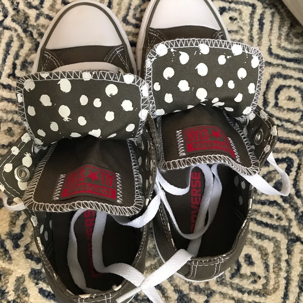 Converse Chuck Taylors, NWOT, double tongue, sz 6